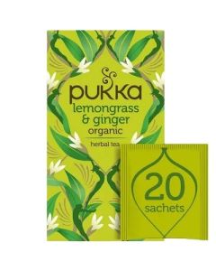 PUKKA LEMONGRASS & GINGER TEA BAGS 4 X 20