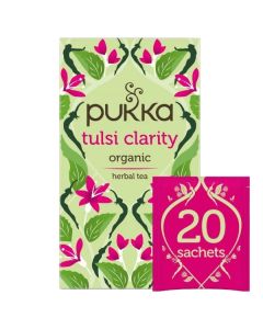 PUKKA TULSI CLARITY TEA BAGS 4 X 20