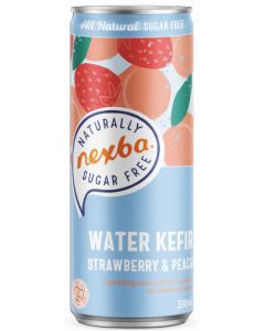 NEXBA KEFIR STRAWBERRY PEACH CAN 1 X 330ML