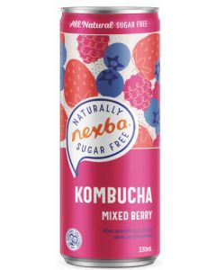 NEXBA KOMBUCHA MIXED BERRY CAN 1 X 330ML