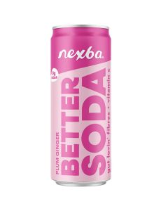 NEXBA BETTER SODA PLUM & GINGER CAN 12X330ML