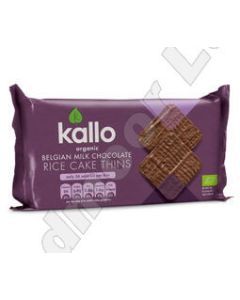 KALLO MILK CHOC THIN RICECAKE 16X90G