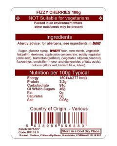 FIZZY CHERRIES X 100G