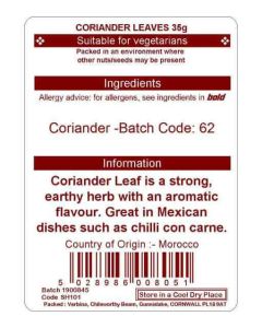 CORIANDER LEAVES 35G