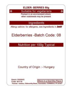 ELDERBERRIES  50G