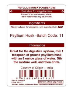 PSYLLIUM HUSKS POWDER 30G