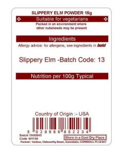 SLIPPERY ELM POWDER 15G