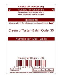CREAM OF TARTAR 70G