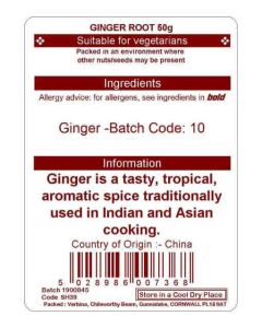 GINGER ROOT 50G