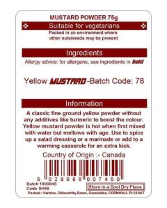 MUSTARD POWDER 75G