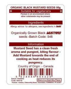 MUSTARD BLACK SEED 50G (ORGANIC)