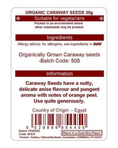 CARAWAY SEED 30G (ORGANIC)