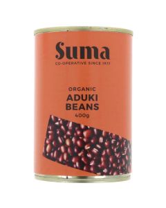 SUMA ORGANIC ADUKI BEANS 12 X 400G