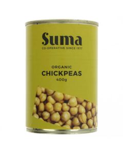 SUMA ORGANIC CHICK PEAS 12 X 400G