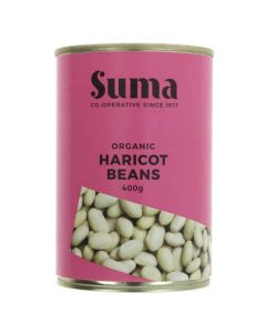 SUMA ORGANIC HARICOT BEANS 425G