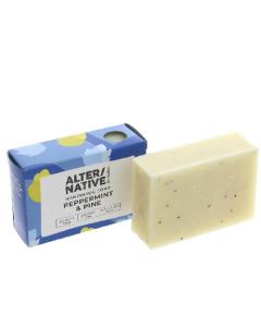 ALTER/NATIVE PEPPERMINT & PINE OIL & POPPY SEED SOAP - EXFOLIATE 6 X 95G