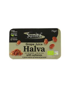 SUNITA ORGANIC GRAPE JIUCE & SULTANA HALVA 1 X 75G