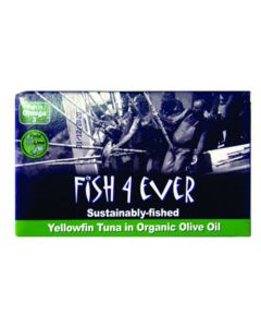 FISH4EVER YELLOWFIN TUNA IN ORGANIC OLIVE OIL 1 X 120G