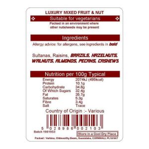 LUXURY MIXED NUTS & FRUIT 10KG