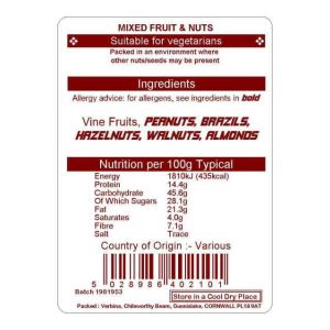 MIXED NUTS & FRUIT 10KG