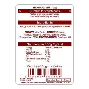 TROPICAL MIX 125G