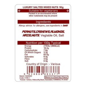 MIXED NUTS SALTED 1KG