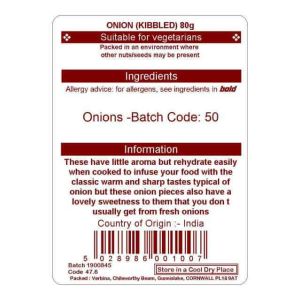 ONION KIBBLED 80G