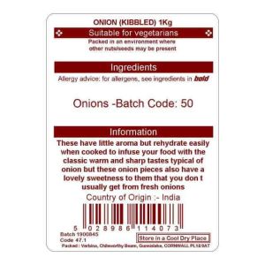 ONION KIBBLED 15KG