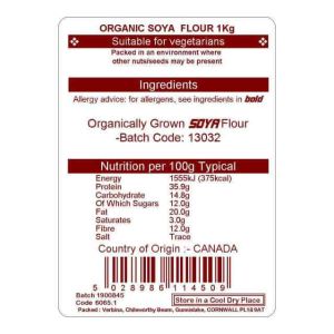 SOYA FLOUR ORG 1KG