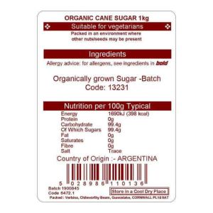CANE SUGAR 1KG