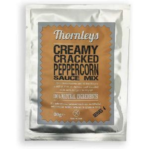 THORNLEYS CREAMY CRACKED PEPPERCORN SAUCE 1 X 30G