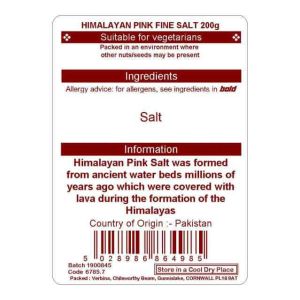 HIMALAYAN FINE PNK ROCK SALT 200G