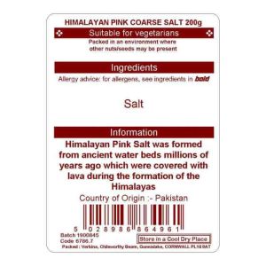 HIMALAYAN COURSE PINK ROCK SALT 200G