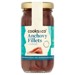 COOKS&CO ANCHOVY FILLETS IN OIL 100G