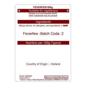 FEVERFEW   500G