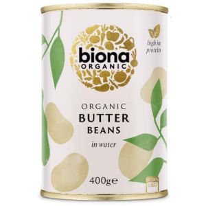 BIONA ORG BUTTER BEANS 400G X 6