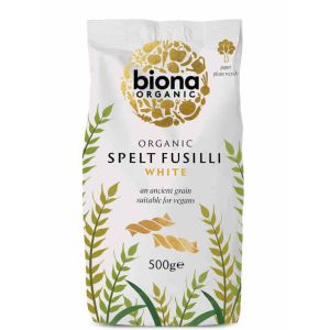 BIONA SPELT WHITE FUSILLI ORGANIC 500G X 10