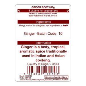 GINGER ROOT 500G