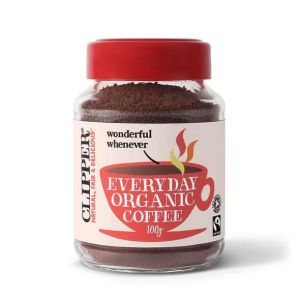 CLIPPER FT EVERYDAY ORGANIC INSTANT COFFEE 1 X 100G RED LID