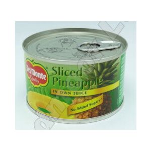 DEL MONTE PINEAPPLE SLICES IN JUICE 12 X 220G