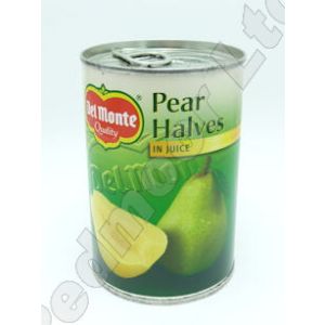 DEL MONTE PEAR HALVES IN JUICE 6 X 415G