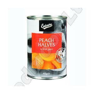 EC PEACH HALVES IN FRUIT JUICE 1 X 410G