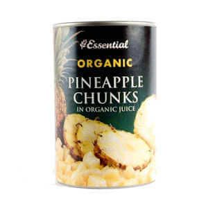 PINEAPPLE CHUNKS IN JUICE(ORG)   6 X 400G