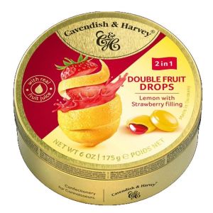 C&H DUO FRUIT LEMON FILLED STRAWBERRY 1 X 175G