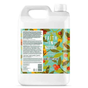 FAITH HAND & BODY LOTION GRAPEFRUIT & ORANGE 5LTR