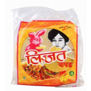 LIJJAT PAPAD PAPPADOM URID PLAIN 200G X 20