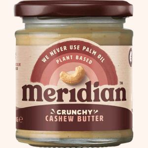 MERIDIAN CRUNCHY CASHEW NUT BUTTER 170G X 1