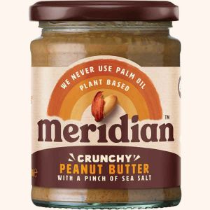 MERIDIAN CRUNCHY PEANUT BUTTER WITH SALT 280G X 6