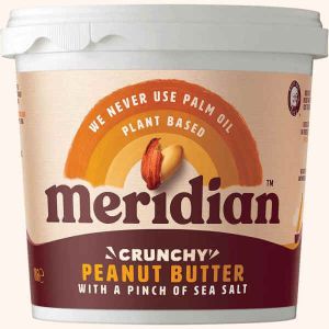 MERIDIAN CRUNCHY PEANUT BUTTER WITH SALT (TUB) 1KG X 1