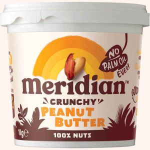 MERIDIAN CRUNCHY PEANUT BUTTER NAS (TUB) 1KG X 1
